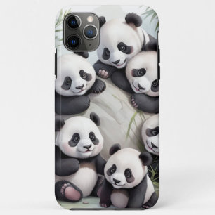 Cute Pandas Group Photo iPhone 11 Pro Max Case