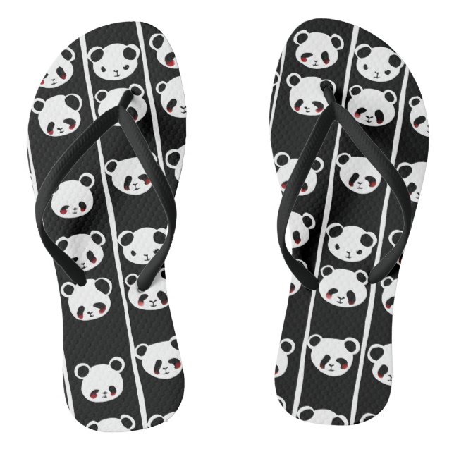 Cute pandas thongs (Footbed)