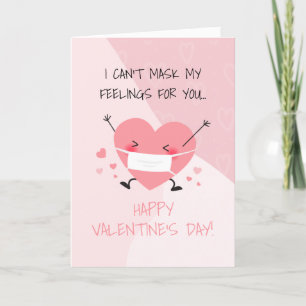 Cute Pandemic Personalised Valentine's Day Holiday Card