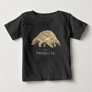 Cute Pangolin Endangered Animal Wildlife Activism  Baby T-Shirt