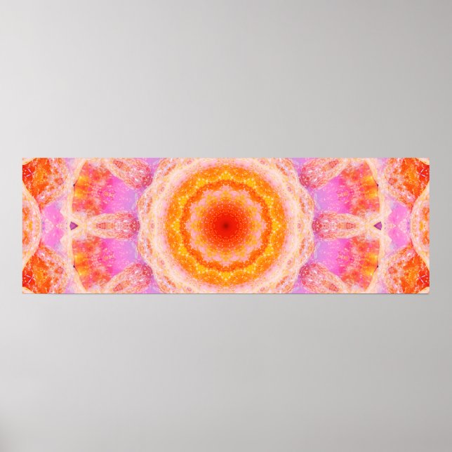 Cute Panoramic Mandala Poster (Front)