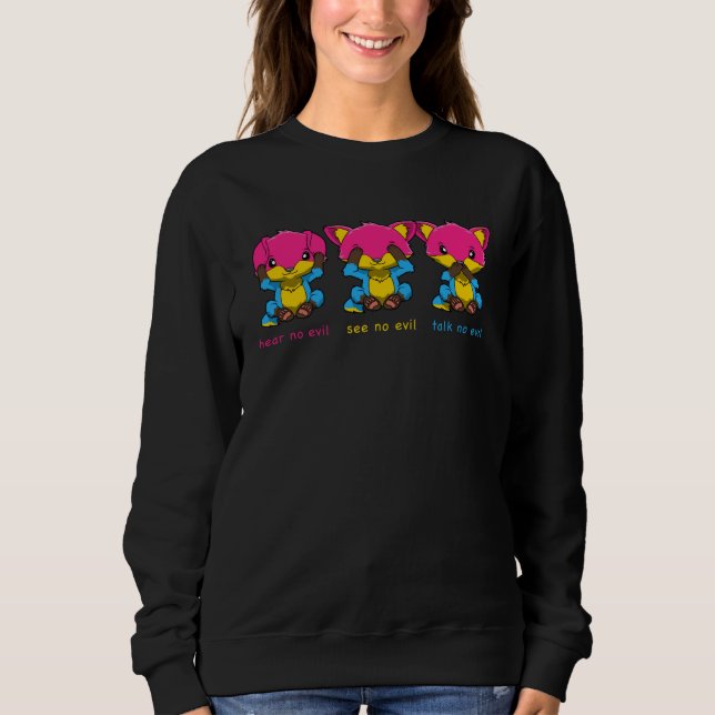 Cute Pansexual Fox Sweatshirt (Front)