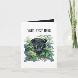 Cute Panther any purpose add text Card