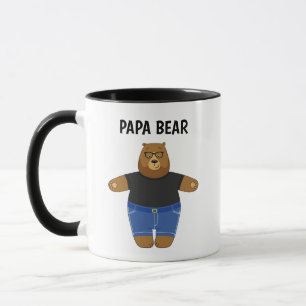 Cute Papa Bear Fathers Day Gift Speciality Mug