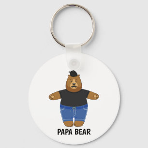 Cute Papa Bear Fathers Day Gift Speciality Mug Key Ring