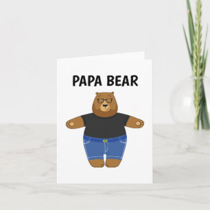 Cute Papa Bear Fathers Day Gift Speciality Mug Note Card