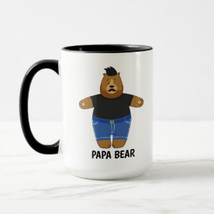Cute Papa Bear Fathers Day Gift Specialty Mug