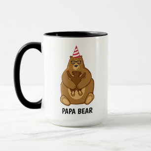 Cute Papa Bear Fathers Day Gift Specialty Mug