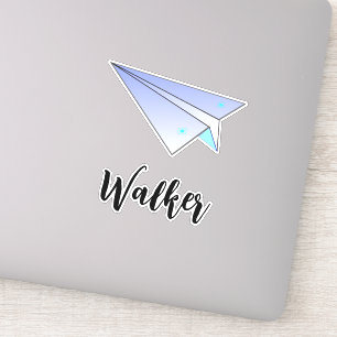 Cute Paper Aeroplane & Name Tag Travel Suitcase