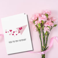 Cute Paper Aeroplane You’re My Forever Love Photo