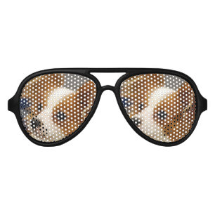 Cute Papillon Dog Aviator Sunglasses