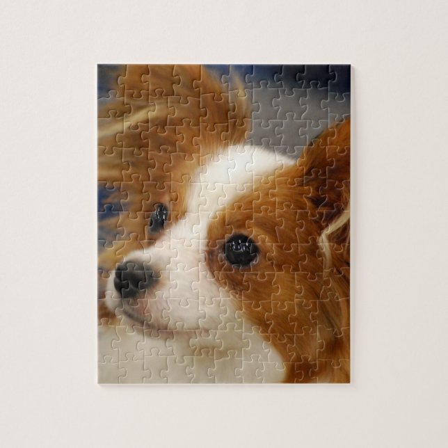 Cute Papillon Dog Jigsaw Puzzle (Vertical)