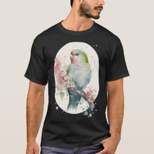 Cute Parakeet Japanese Cherry Blossom Budgie Sakur T-Shirt
