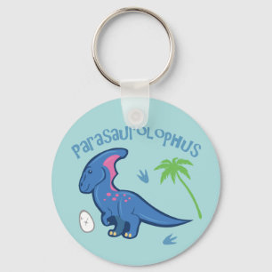 Cute Parasaurolophus Key Ring