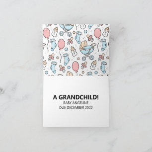 Cute Parents Pregnancy Announcement Card