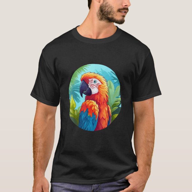 Cute Parrot Bird Parrot Motif Birds Parrot 1 T-Shirt (Front)