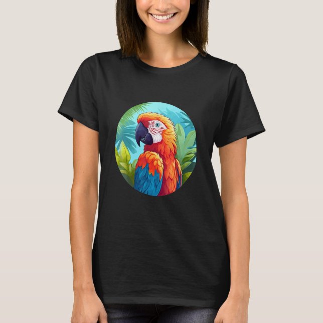 Cute Parrot Bird Parrot Motif Birds Parrot 1 T-Shirt (Front)