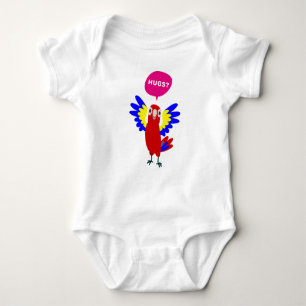 Cute Parrot Wanting Hugs Baby Bodysuit