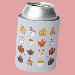 Cute Party Cat Can Cooler