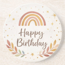 | Cute Party Drink Coaster | Kids Birthday Decor |