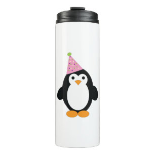 Cute Party Penguin Thermal Tumbler