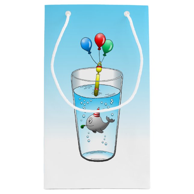 Cute party-ready whale small gift bag (Back)