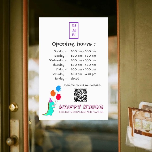 Cute Party Trex with Balloons Kid's party Planner  (Creator Uploaded)