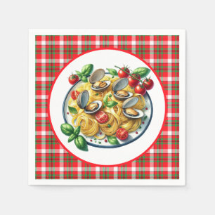 Cute pasta lovers dinner  napkin
