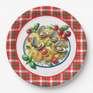 Cute pasta lovers dinner paper plate