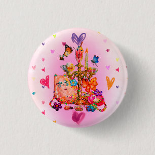 Cute Pastel 3 Cm Round Badge