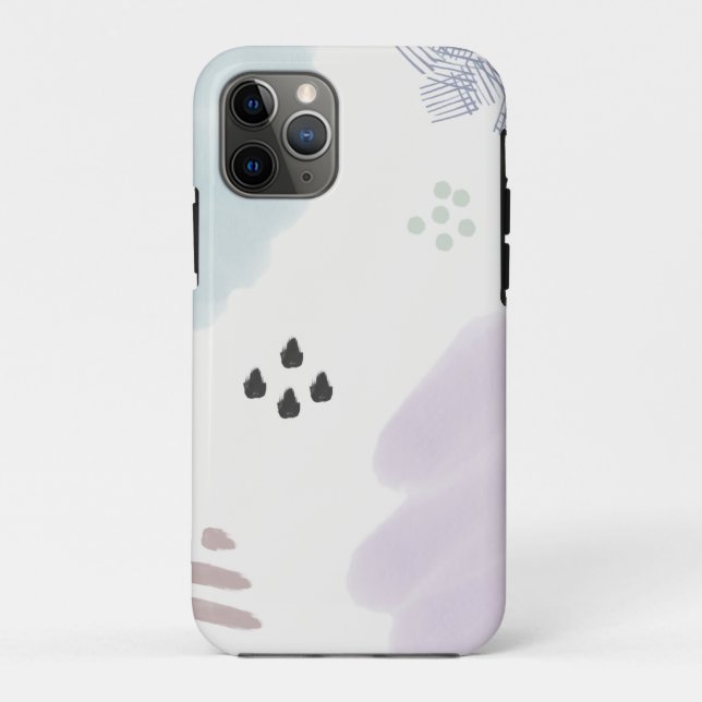 Cute Pastel Abstract Brush Stroke Case-Mate iPhone Case (Back)