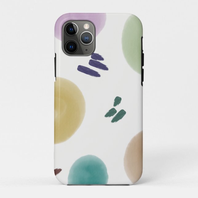 Cute Pastel Abstract Brush Stroke Case-Mate iPhone Case (Back)