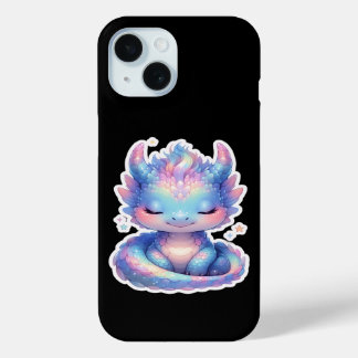 Cute Pastel Baby Dragon iPhone 15 Case