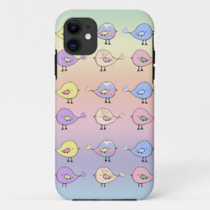 Cute Pastel Birds iPhone 11 Case