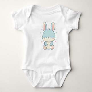 Cute Pastel Bunny Baby Onesie