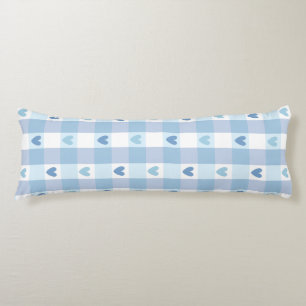 Cute Pastel Chequered Love Design Body Cushion