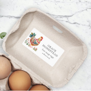 Cute Pastel Chicken Farm Egg Carton