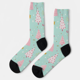 Cute Pastel Christmas Socks