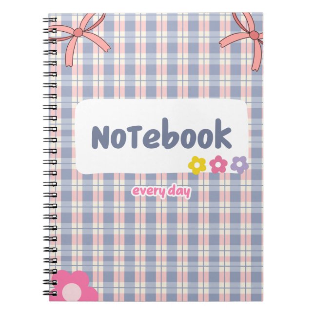 Cute Pastel Diary Notebook | Soft Aesthetic Journa (Front)