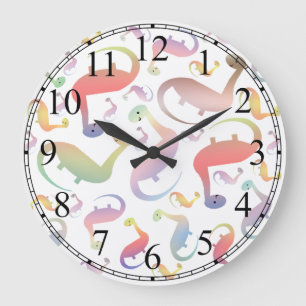 Cute Pastel Dinosaurs Kids Wall Clock