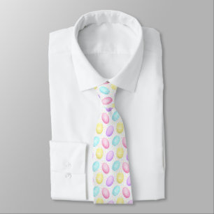 Cute Pastel Easter Egg Pattern Tie