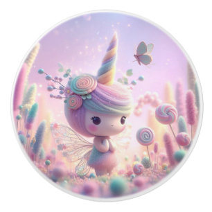 Cute Pastel Fairy Ceramic Knob