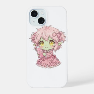 Cute Pastel Feral Ghoul Girl T-Shirt - Kawaii Pink iPhone 15 Case