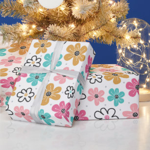 Cute Pastel Floral Wrapping Paper