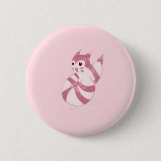 Cute Pastel Furret Design 6 Cm Round Badge