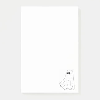 Cute Pastel Ghost Pattern Post-it Notes