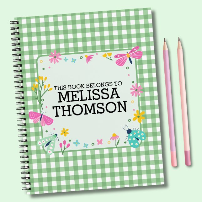 Cute Pastel Green Summer Floral Daily Journal  (Creator Uploaded)