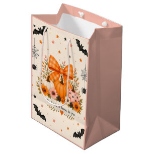 Cute Pastel Halloween Pumpkin Gift Bag