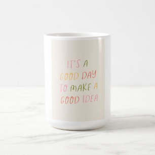 Cute Pastel Hand Lettering Motivational Quote Art  Coffee Mug