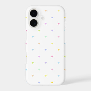 Cute Pastel Hearts Pattern Phone Case
